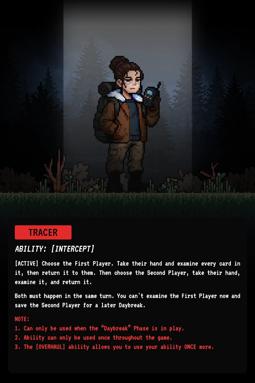 TRACER — full readout